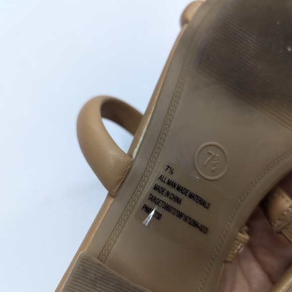 🌺5/$25🌺A New Day Nude Strappy Square Toe Sandals - Picture 6 of 6